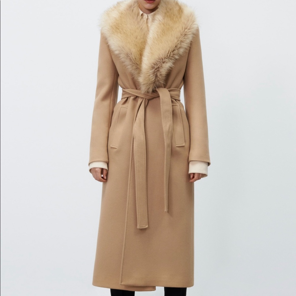ZARA Belted Wool Coat